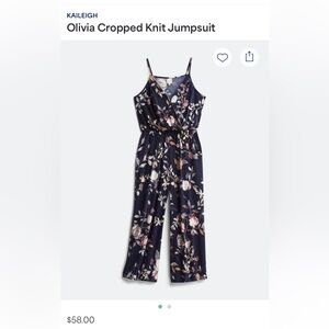 Kaileigh Olivia Cropped knit jumpsuit